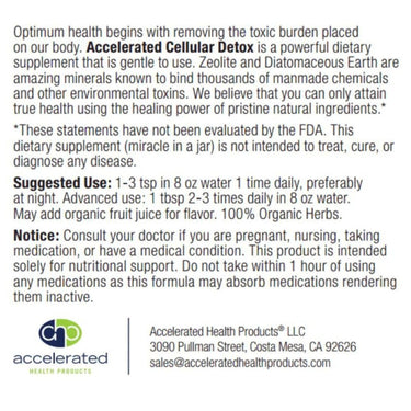 Accelerated Cellular Detox Powder 3 Pack - Accelerated Health Products